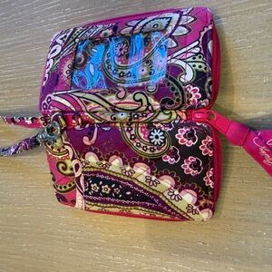 Stylish Pink Paisley Vera Bradley soft material wallet Bag